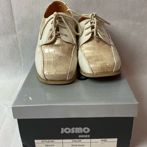 🐍Boy’s Beige Snakeskin Dress Shoes Size 3🐍